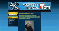Desktop Screenshot of hodinovy-manzel-tom.com